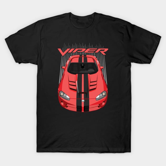 Viper SRT10-red and black T-Shirt by V8social